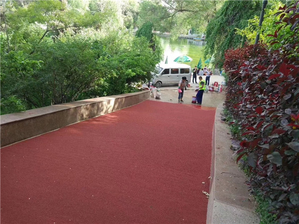 榆林彩色路面施工